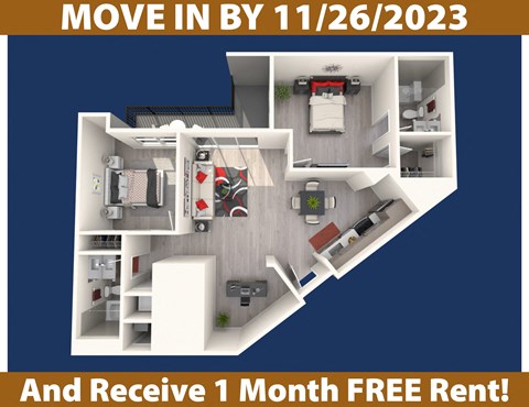 Platform 3750_2 Bedroom Apartment Home